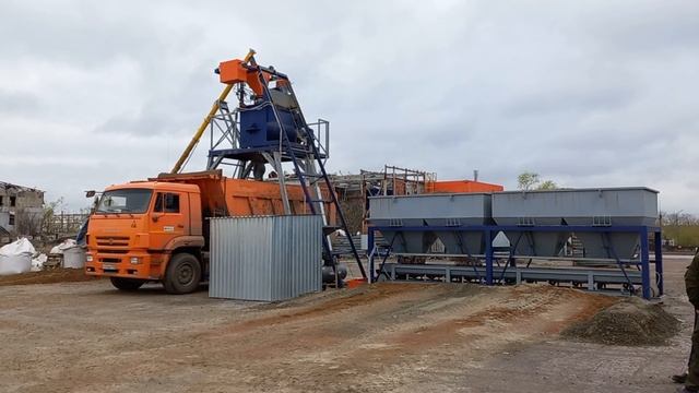 Бетонный завод ''Урал-Бетон-20'' на 20 куб.м в час / Автоматический РБУ полного цикла от Монолит 74 смотреть онлайн