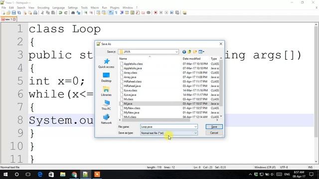 How to || Make While Loop|| In JAVA || 2017|| Using Cmd смотреть онлайн