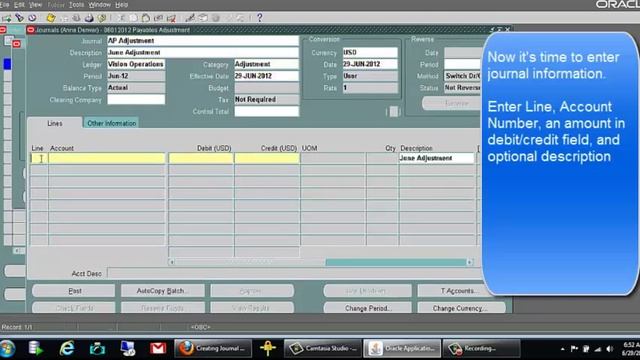 How to Enter Manual General Ledger (GL) Journal Entry - Oracle Tutorials смотреть онлайн