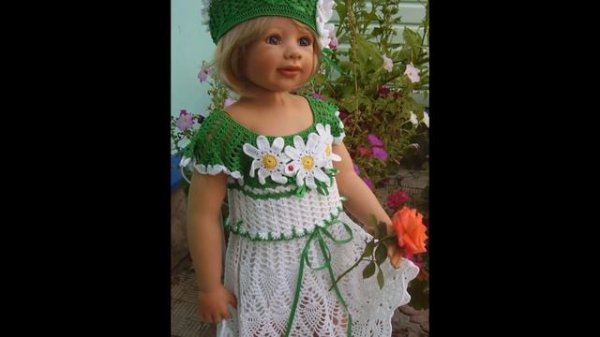 Платье с Ромашками Крючком - 2020 / Dress with Chamomile Crochet /Kleid mit Gänseblümchen Haken