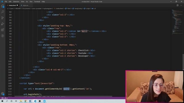 Utilizando o canvas no perfil do Instagram com HTML, CSS e Bootstrap #Aula05 смотреть онлайн