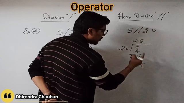 Floor Division Vs Simple Division||फ्लोर डिवीज़न और सिंपल डिवीज़न में अंतर ||Python|| By: Dhiren Sir смотреть онлайн