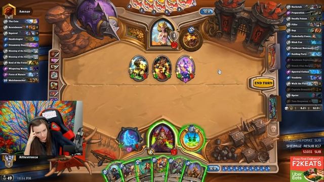Tess Greymane - The Last Stand vs. An Army of Tokens [Hearthstone: Rise of Shadows] смотреть онлайн
