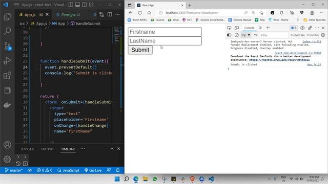 Submit Forms in React смотреть онлайн