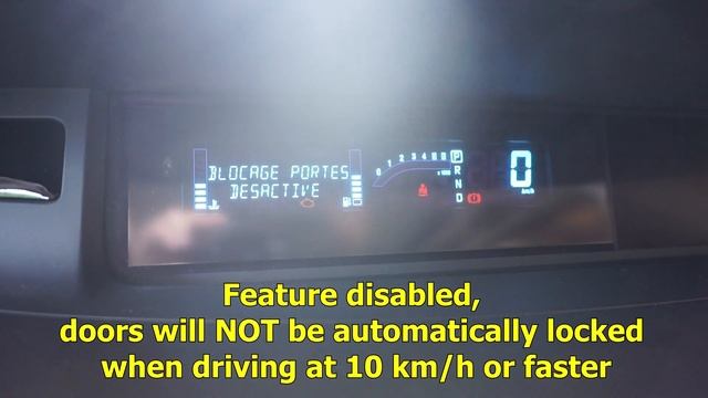 Renault Espace IV: Automatic locking of doors when driving at 10km/h or faster смотреть онлайн