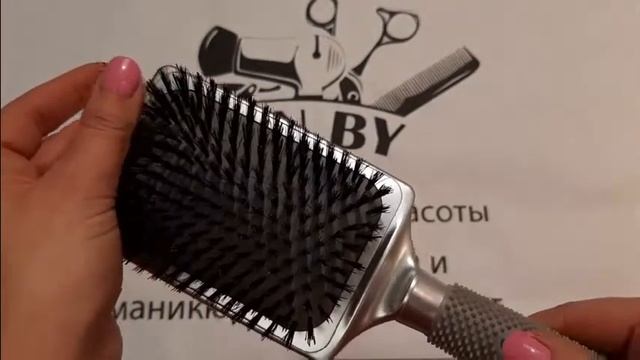 Щётка для волос PROFI широкая щетина смотреть онлайн
