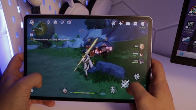 Игроой тест HUAWEI MatePad Air Paper Matte в Genshin Impact