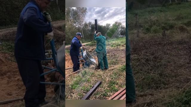 Въезд через канаву. Забор из штакетника смотреть онлайн