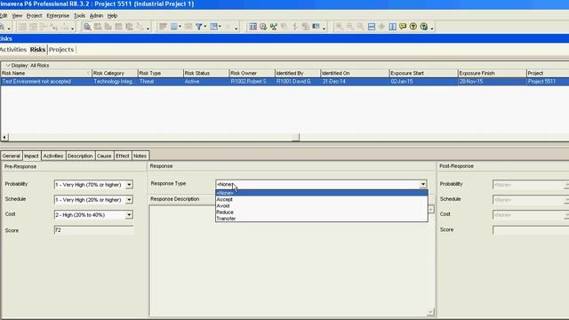Primavera P6 Create and modify a risk смотреть онлайн