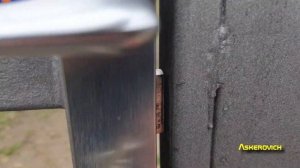 Замок для калитки/ворот в трубе 40х40. Как отметить места реза для защелки и засова. Askerovich