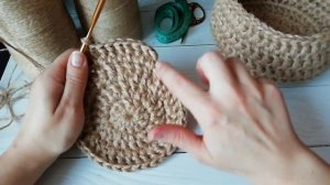 КОРЗИНА ИЗ ДЖУТА за пару часов! Очень быстро и очень просто.