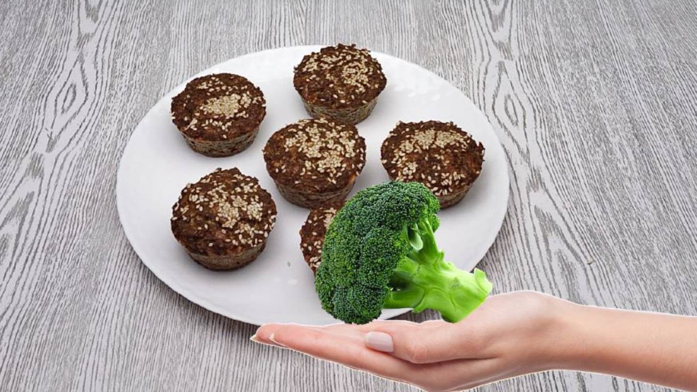 Никогда еще брокколи не готовили так просто-Булочки с брокколи!Низкоуглеводный и низкокалорийный рец смотреть онлайн