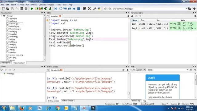 opencv tutorial python save image смотреть онлайн