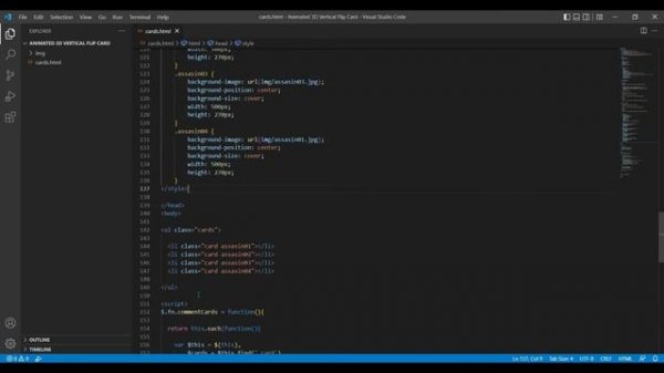 3d Animated Vertical Shuffle Card Using Only CSS and JavaScript | Vertical Card Slider