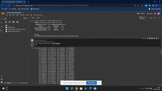 Stock market prediction using ARIMA model смотреть онлайн