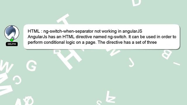 HTML : ng-switch-when-separator not working in angularJS смотреть онлайн