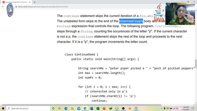 Java - Oracle #7c - Control Flow Branching - break, continue, dan return Statement - Teori Praktiku смотреть онлайн