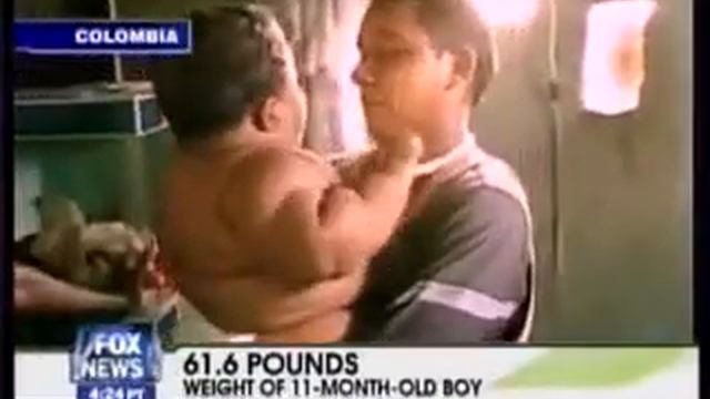 Дети. Самое необычное. В 11 месяцев малыш весит 61 фунт! смотреть онлайн