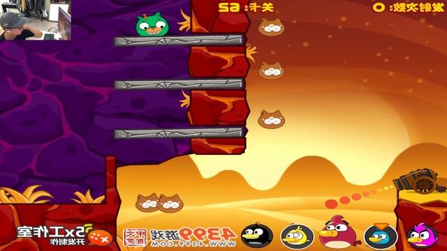 Angry Birds Cannon Birds 3 - BREAK THE STONE WALL TO HIT THE PIGGIES INSIDE BY SHOOTING BOMBER BIRD смотреть онлайн