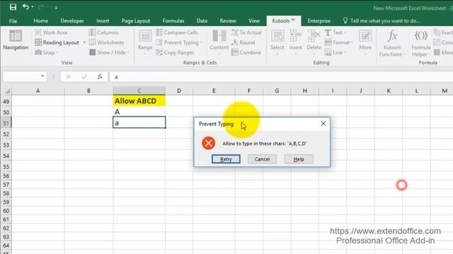 Quickly Only Allow Specific Characters To Be Entered In A Range Of Cells смотреть онлайн