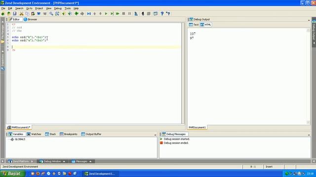 79 Php Metin Fonksiyonları Chr ve Ord ASCII Değerleri Görmek смотреть онлайн