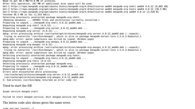 Unix & Linux: Can't able to install Mongodb on linux mint смотреть онлайн
