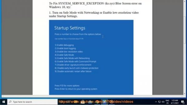 Fix SYSTEM_SERVICE_EXCEPTION (ks.sys) Blue Screen error on Windows 10