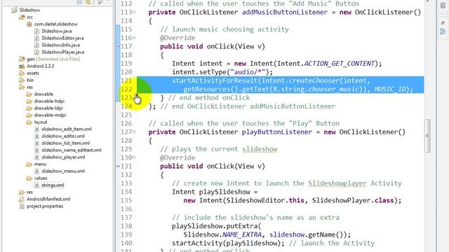 lesson12 25 SlideshowEditor java Event listener for addMusicBu смотреть онлайн