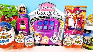 СЮРПРИЗ MIX! Doorables Disney, DC Comics, Драконы, Миньоны, Военная техника Unboxing Kinder Surprise