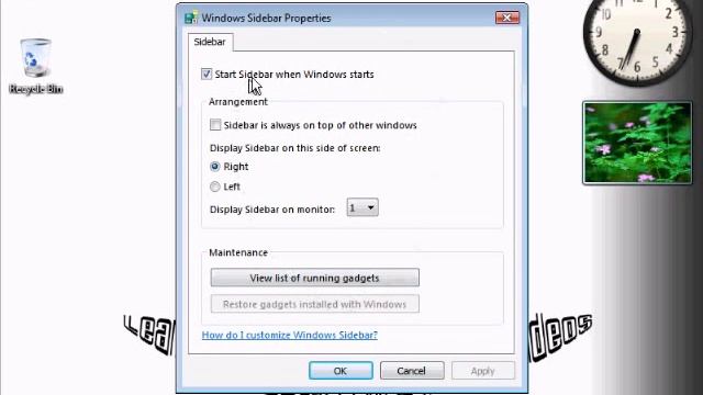 Remove Windows Sidebar from Windows Vista - LearnNGo смотреть онлайн