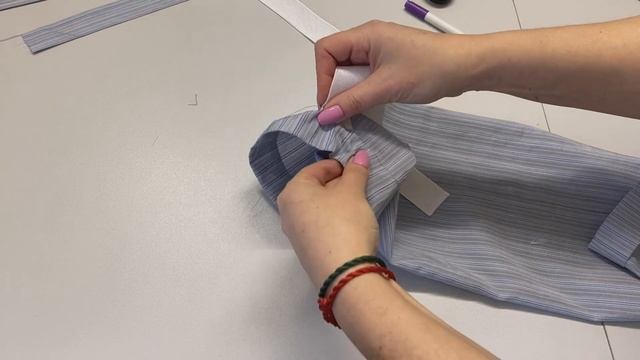 3 часть. Обработка рукава с бантом на плече. Шьем рубашку с интересным рукавом. смотреть онлайн