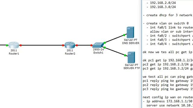 Build Simple Network : Config VLAN-Sub Interface, DHCP Server, Static Routing On Router смотреть онлайн