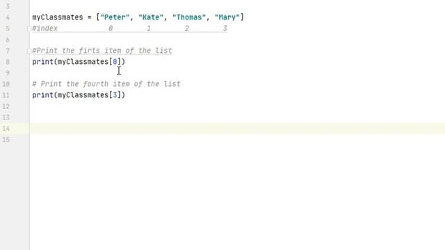 How to Print Value of Pyton Lists by Index Number Tutorial for Beginners смотреть онлайн
