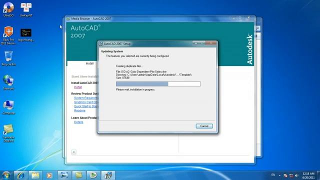 cách cài autocad 2007 смотреть онлайн