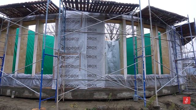 Круглый дом из соломы! Такого я еще не проектировал и не строил. Смотрите! смотреть онлайн