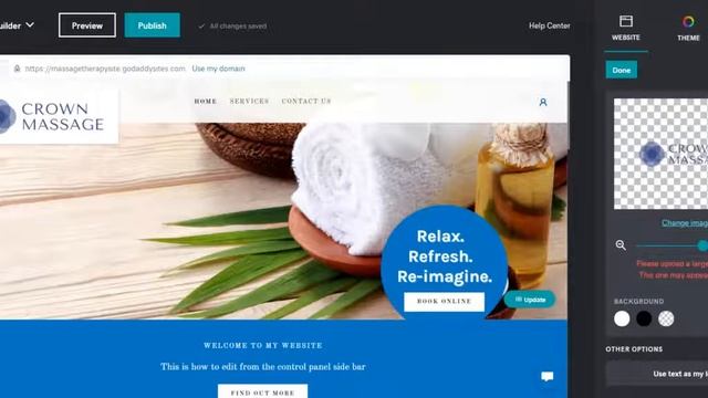 How to upload the Logo and Favicon to your GoDaddy Website смотреть онлайн
