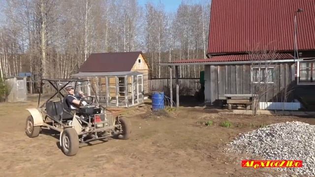 Первый выезд на багги с новым двигателем 188F (GX390) смотреть онлайн