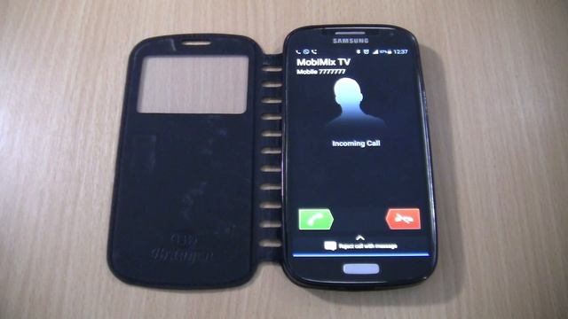 Sony on Samsung Galaxy S4 black cover fake incoming call смотреть онлайн