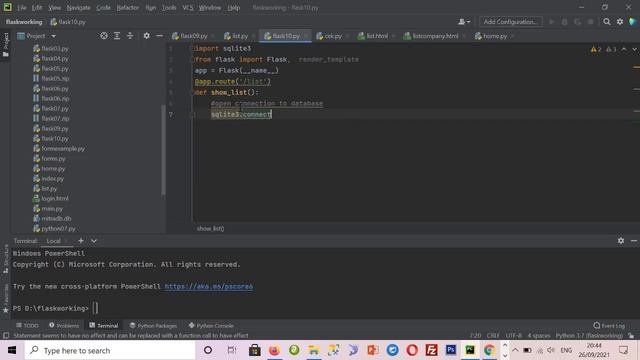 10-FLASK TUTORIAL - SQLite Database смотреть онлайн