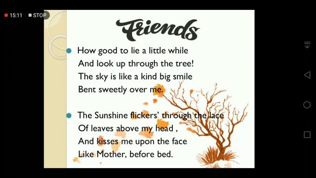 Friends...