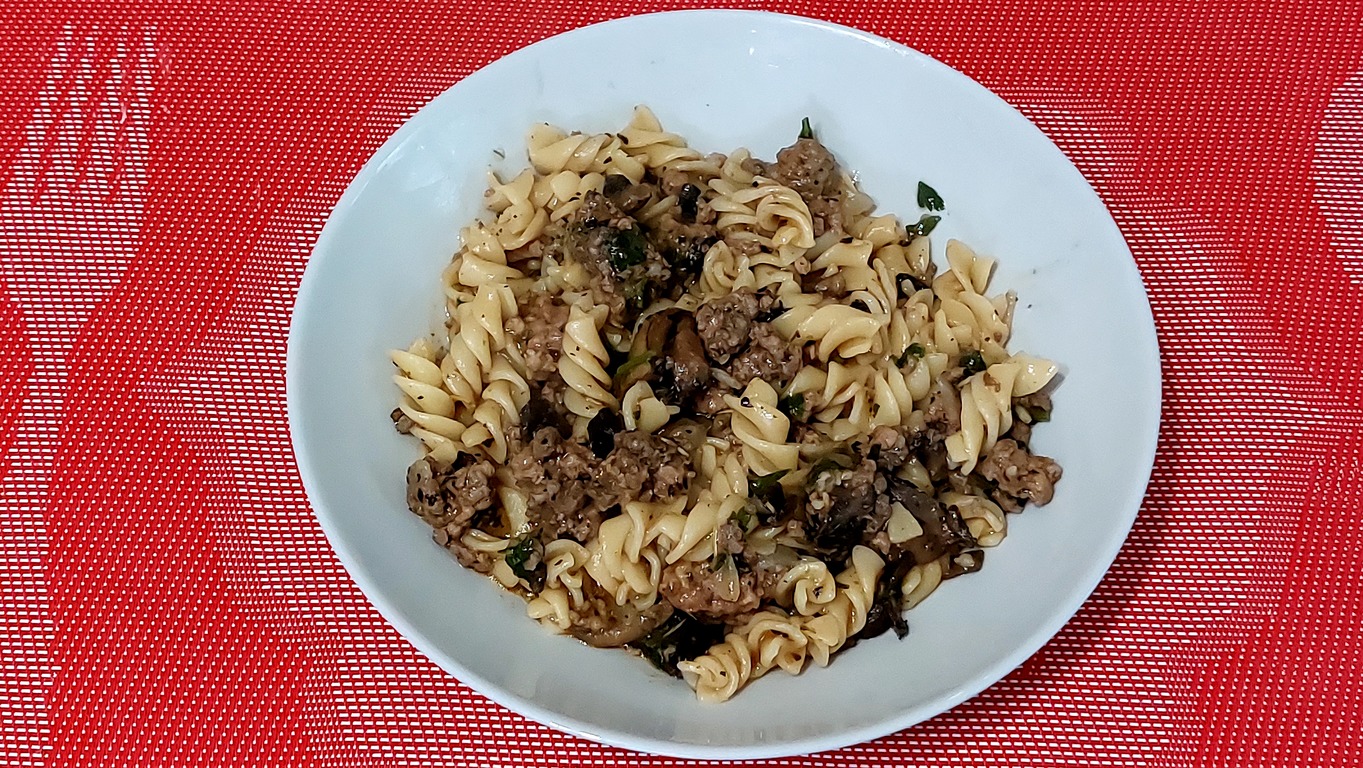 МАКАРОНЫ(ПАСТА) С ГРИБАМИ И ФАРШЕМ смотреть онлайн