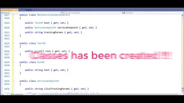 How to create classes from JSON смотреть онлайн