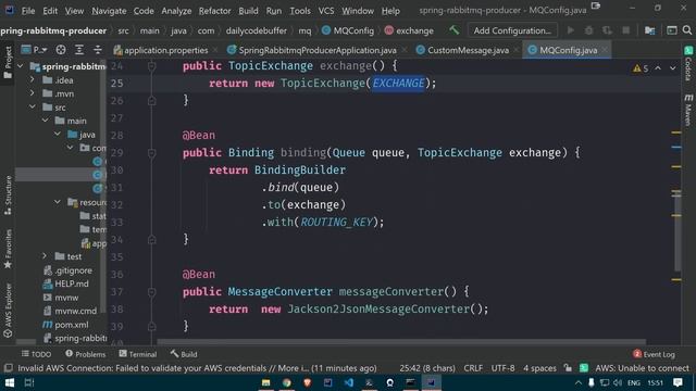 Implementing RabbitMQ in SpringBoot - Producer/Consumer смотреть онлайн