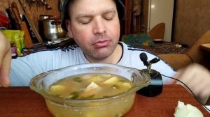 ОБЖОР суп гороховый из пакетов / МУКБАНГ лёгкий завтрак