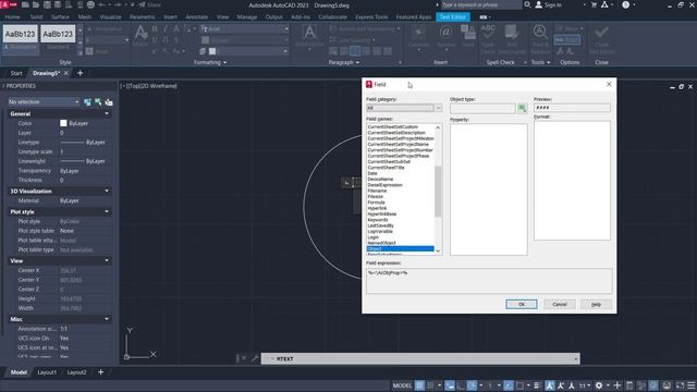AutoCAD How To Make Area With Mtext Command смотреть онлайн