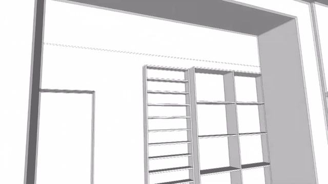 Стеллажи и шкафы-витрины на заказ. Проект для заказчика смотреть онлайн