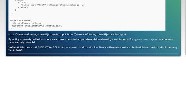 React access Dom Nodes from this.props.children смотреть онлайн