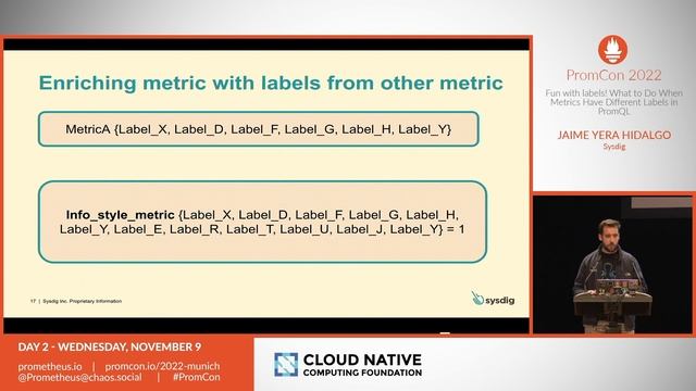 PromCon 2022: Fun with labels! What to Do When Metrics Have Different Labels in PromQL смотреть онлайн
