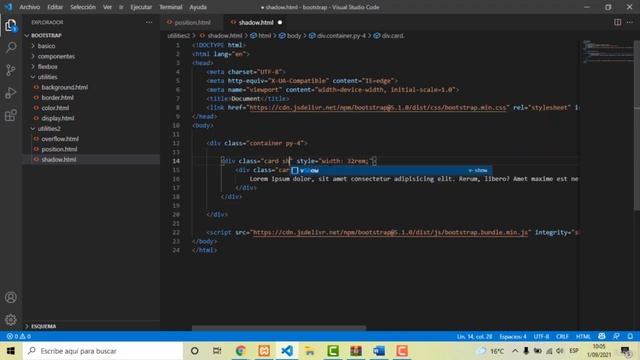 52 - Shadow | Curso aprende Bootstrap 5 desde cero | Coders Free смотреть онлайн