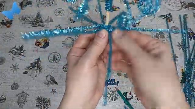 Как БЫСТРО сделать ЁЛОЧКУ из синельной проволоки /Новогодние ПОДЕЛКИ из пушистой проволоки мишуры смотреть онлайн